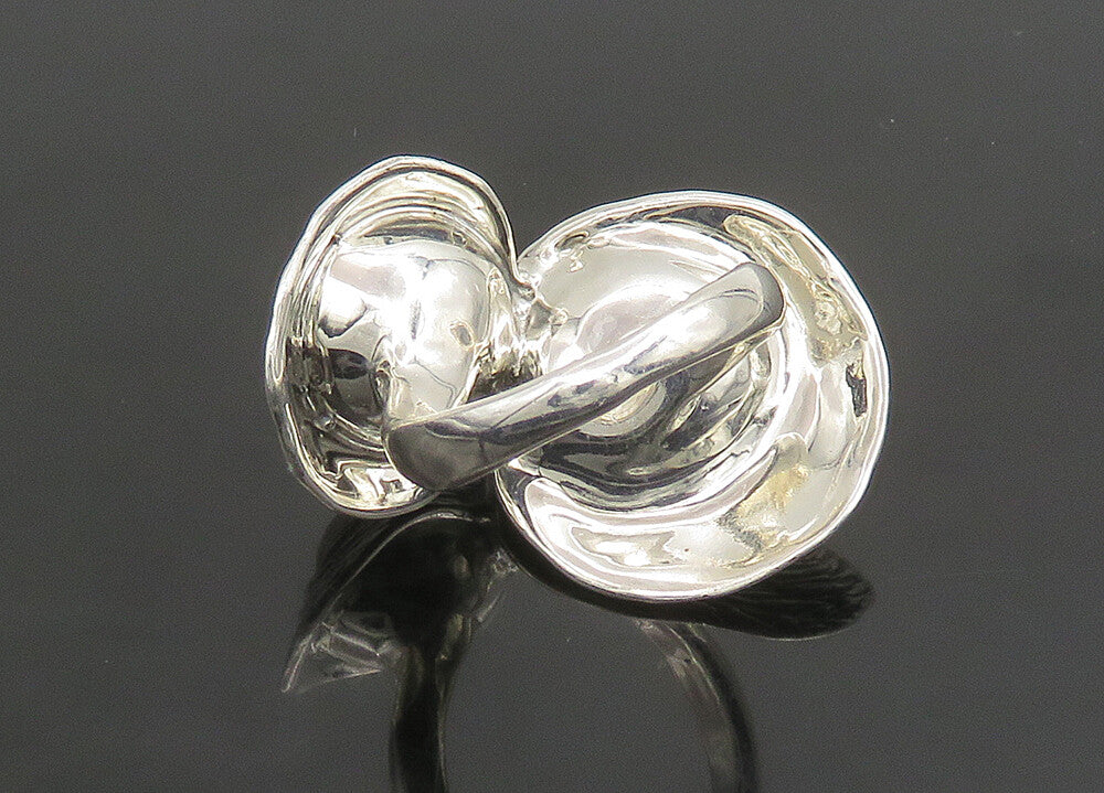 ISRAEL HAGIT GORALI 925 Silver  Vintage Pearls Cocktail Ring Sz 7  RG23457