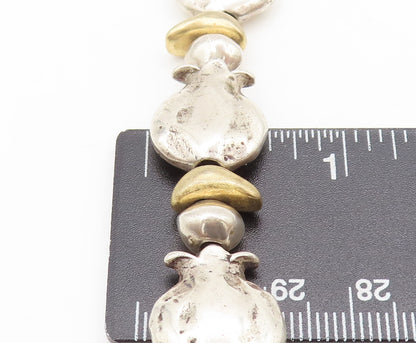 DANON 925 Sterling Silver  Vintage Bag & Pebbles Connect Bracelet BT9876