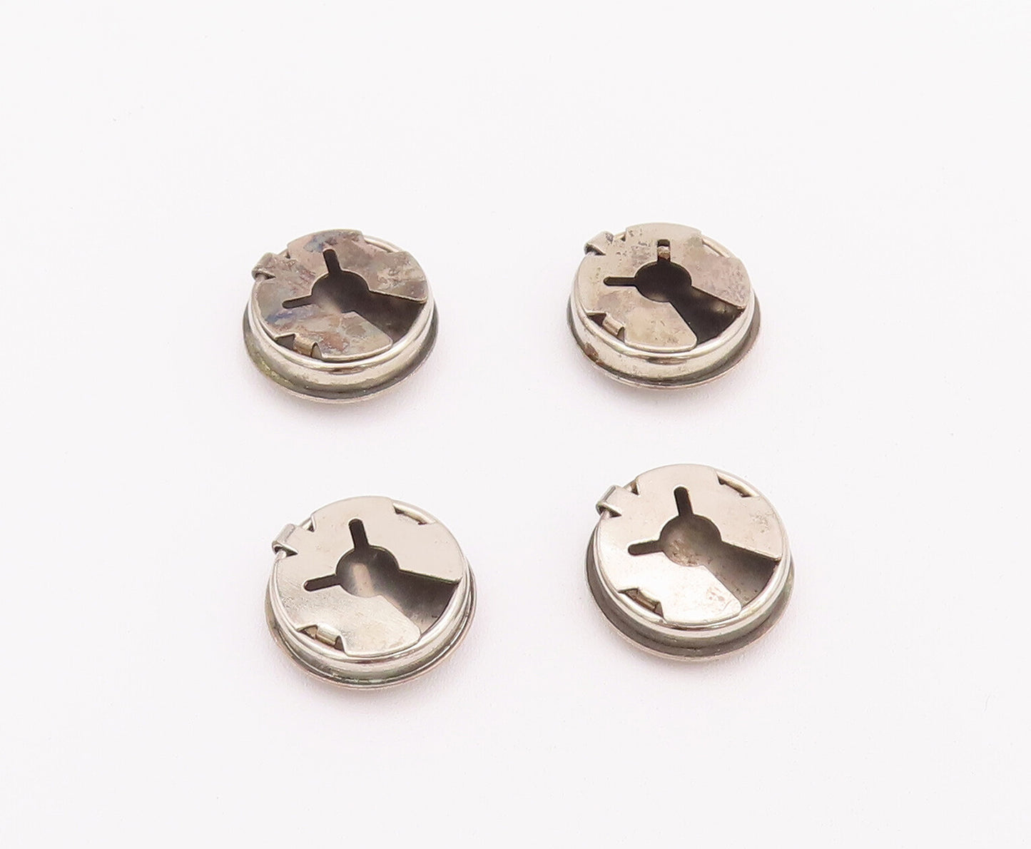 925 Sterling Silver Vintage Button Cover NAVAJO Solid Happy Sun Etched  TR3699