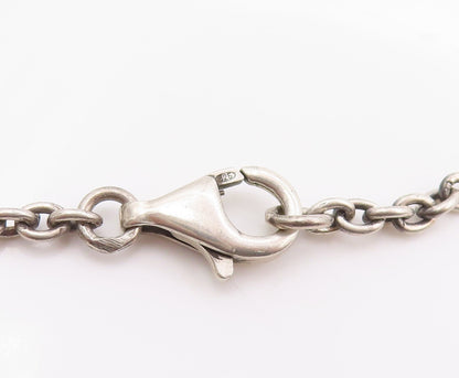 925 Sterling Silver Vintage Necklace NICKY BUTLER Multi Gemstone Chain  NE4639