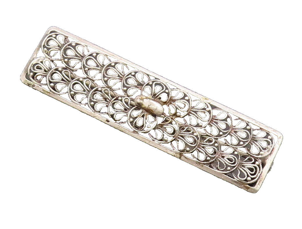 925 Sterling Silver Vintage Brooch Pin WILL NONNENMANN European Filigree BP10699
