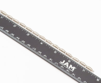 925 Sterling Silver  Vintage Inlay Diamond Band Valley Link Bracelet  BT10120