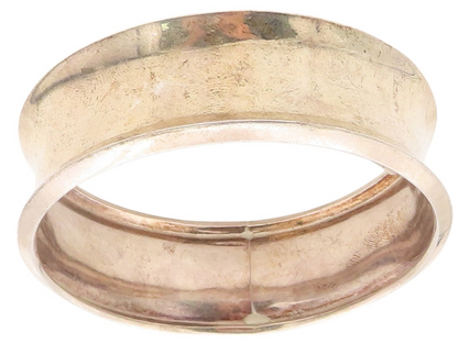 925 Sterling Silver Vintage Bracelet Minimalist Broad Bangle  BT11329