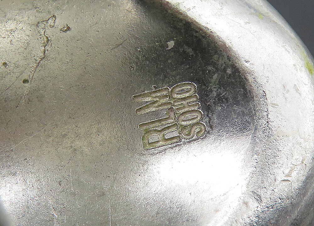 RLM STUDIO 925 Silver  Vintage Mother Of Pearl Cocktail Ring Sz 7  RG20700