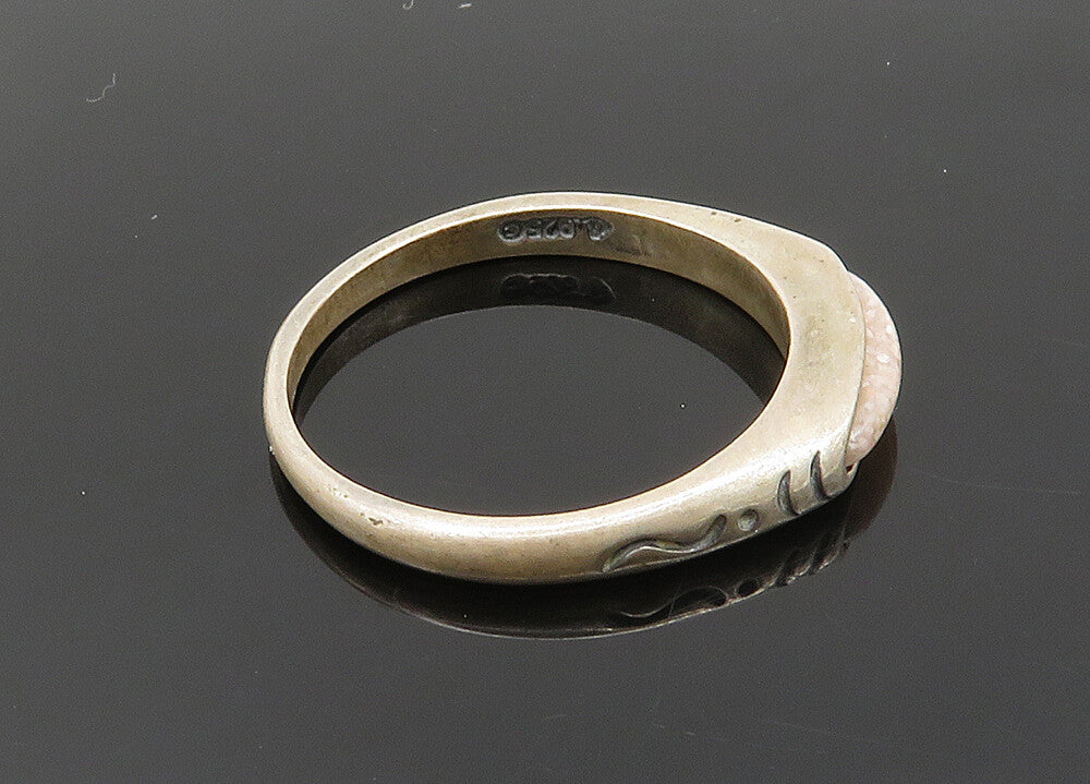 CAROLYN POLLACK 925 Sterling Silver Vintage Rhodochrosite Band Ring Sz 8 RG20359