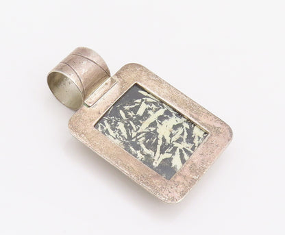 925 Sterling Silver Vintage Pendant DTR JAY KING Agate Solitaire Pendent PT22724