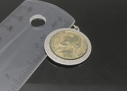 925 Sterling Silver  Vintage United States Nickel Coin Pendant  PT18176