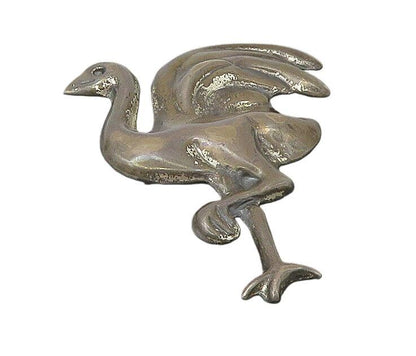 MEXICO 925 Sterling Silver  Vintage Antique Flamingo Motif Brooch Pin  BP8813