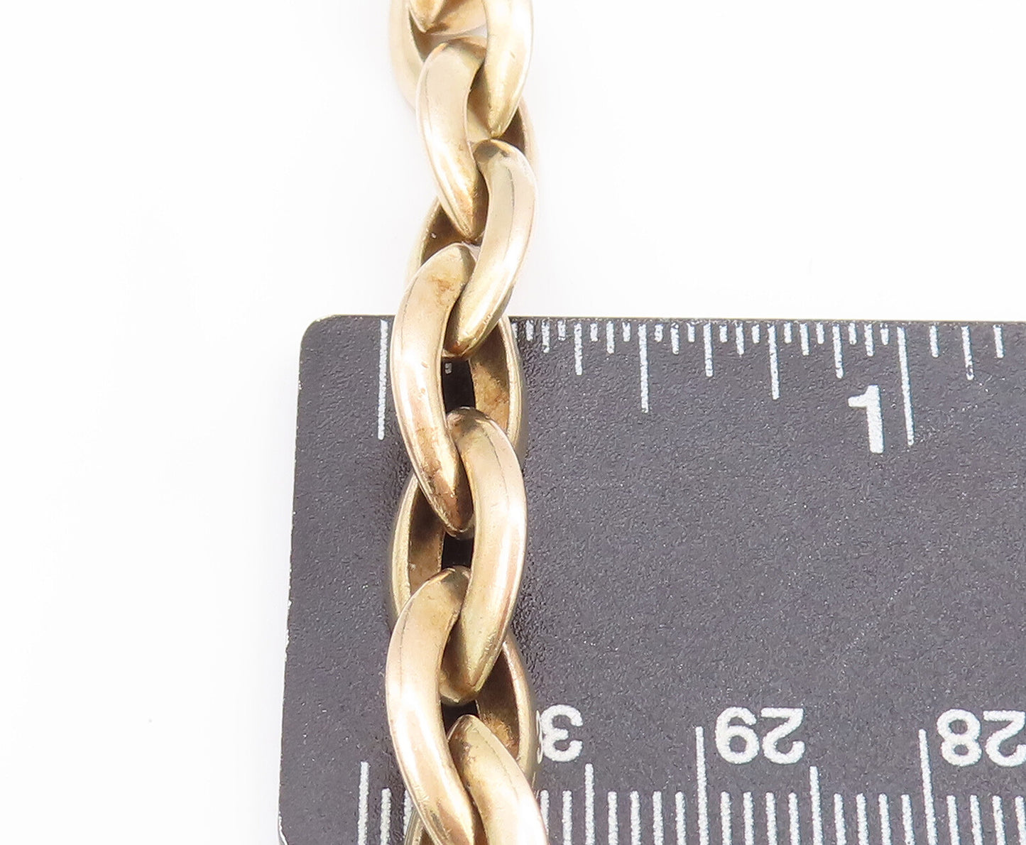 925 Sterling Silver Vintage Bracelet Gold Plated Designer Eye Shape Link BT10335