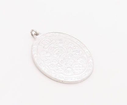 925 Sterling Silver Vintage Pendant Prince Charles Princess Dianna Coin  PT23537
