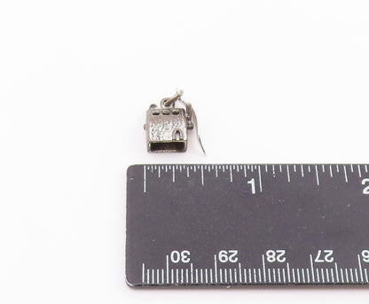 925 Sterling Silver Vintage Pendant Las Vegas Casino Slot Machine Charm  PT26452