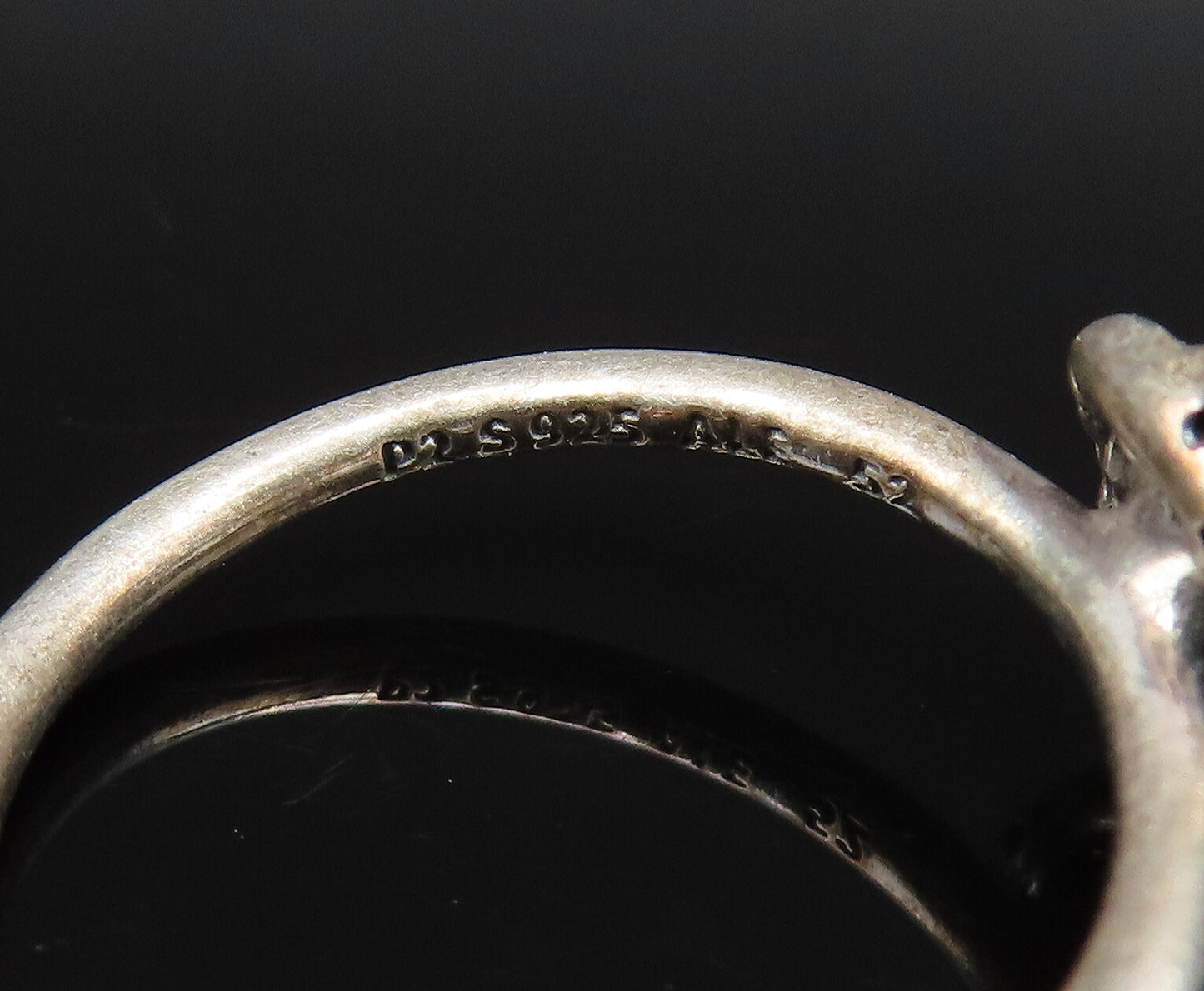 PANDORA 925 Silver  Vintage Crystal Pearl & Cubic Zirconia Ring Sz 6  RG25913