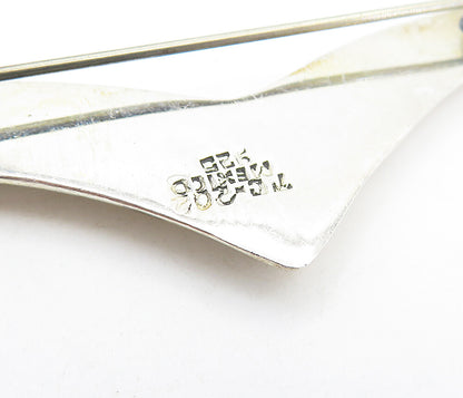 MEXICO 925 Sterling Silver  Vintage Modernist Flying Bird Brooch Pin  BP2456