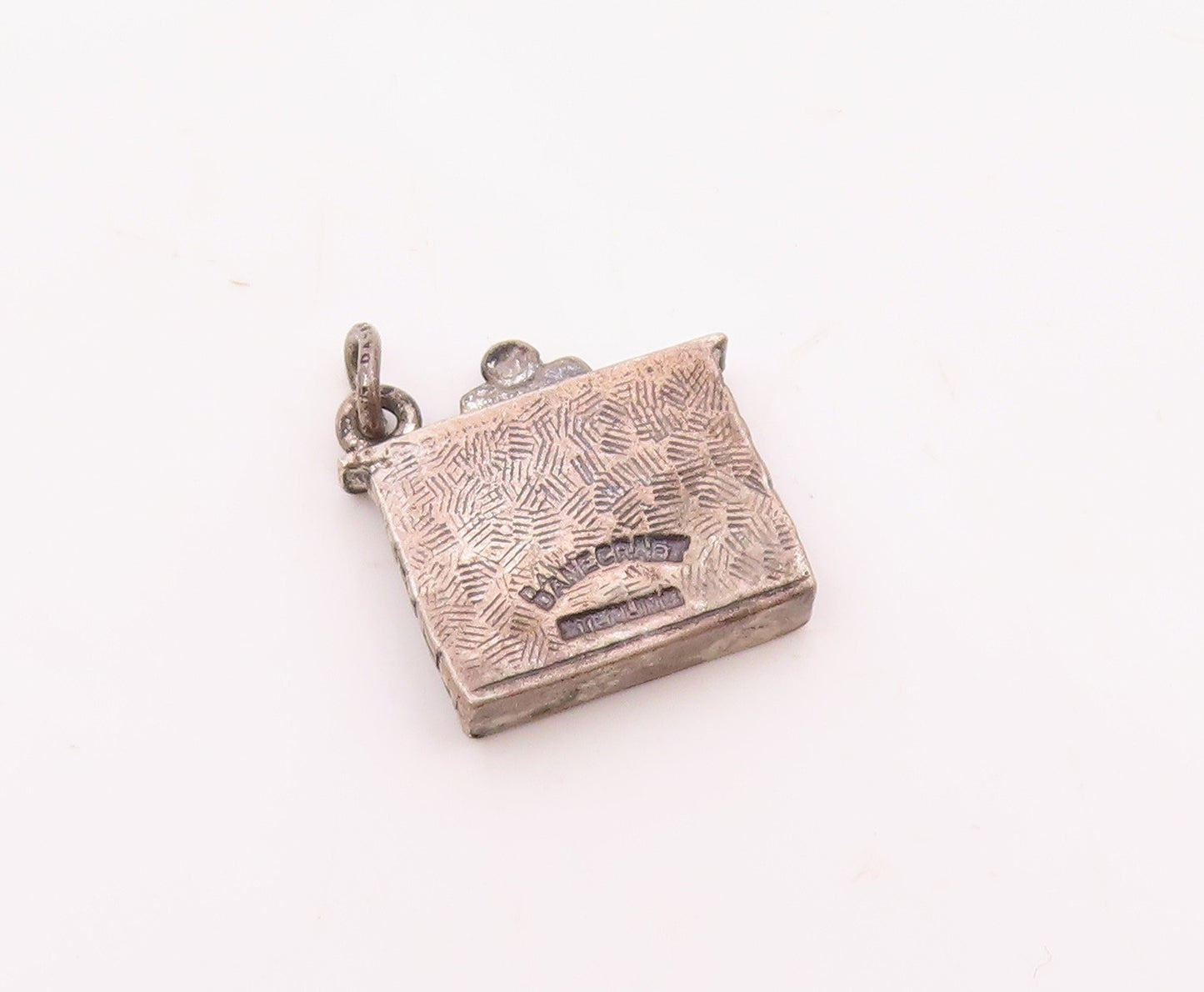 DANECRAFT 925 Silver  Vintage Christmas Stockings Fireplace Pendant  PT21668