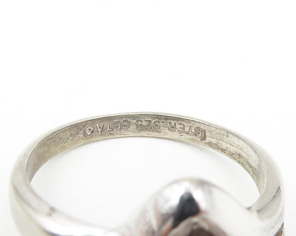 SETA 925 Sterling Silver  Sparkling Cubic Zirconia Solitaire Ring Sz 8 RG11090