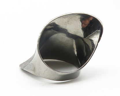 JACMEL 925 Sterling Silver  Vintage Dark Tone Textured Band Ring Sz 8  RG11609