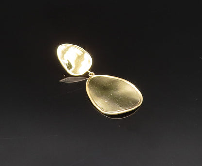 925 Sterling Silver  Vintage Shiny Gold Plated Dangle Earrings  EG11915