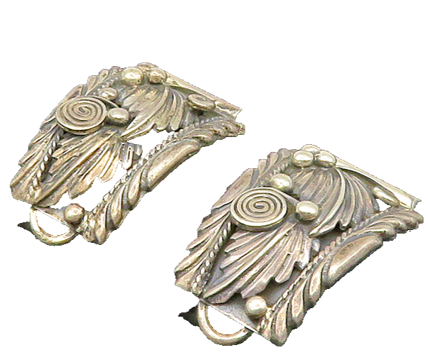 NAVAJO 925 Sterling Silver  Vintage Floral Spiral Swirl Watch Straps  TR3043