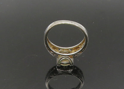925 Sterling Silver  Vintage Shiny Cubic Zirconia Band Ring Sz 7.5  RG21790