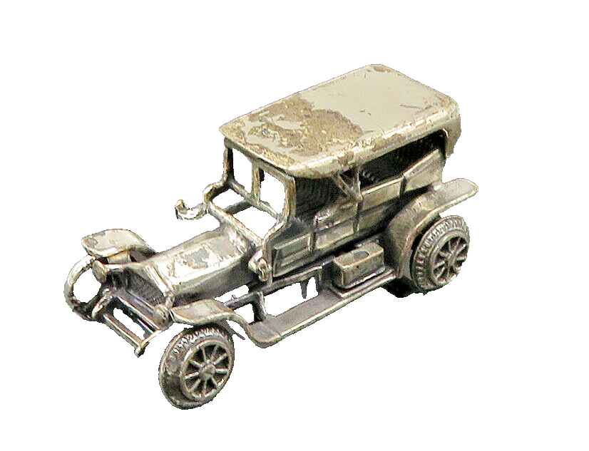 925 Sterling Silver  Vintage Dark Tone Old Fashioned Car Trinket  TR2803