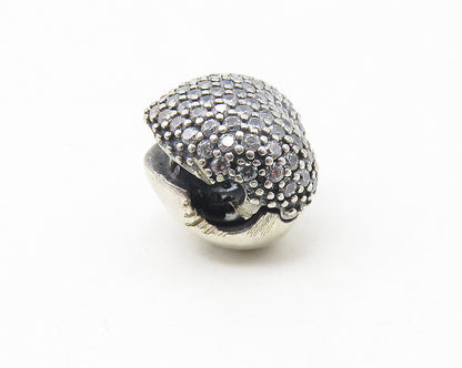 PANDORA 925 Silver  Vintage Cubic Zirconia Love Heart Slide Pendant  PT8863