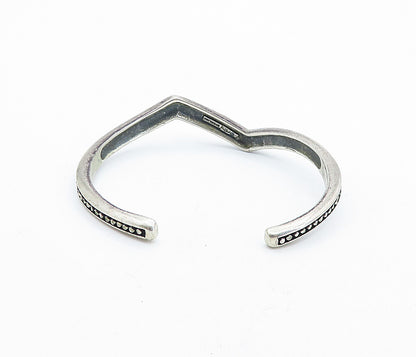SILVER CLOUD 925 Sterling Silver  Vintage Oxidized Cuff Bracelet  BT2154