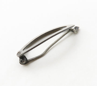 DESIGNER 925 Sterling Silver  Vintage Dark Tone Open Oval Brooch Pin  BP6460