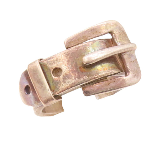 925 Sterling Silver Vintage Ring MEXICO Dark Tone Cutout Belt   Sz 7  RG31555