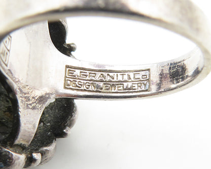 ERIK GRANIT FINLAND 925 Silver  Vintage Bubble Dome Band Ring Sz 6.5  RG18341