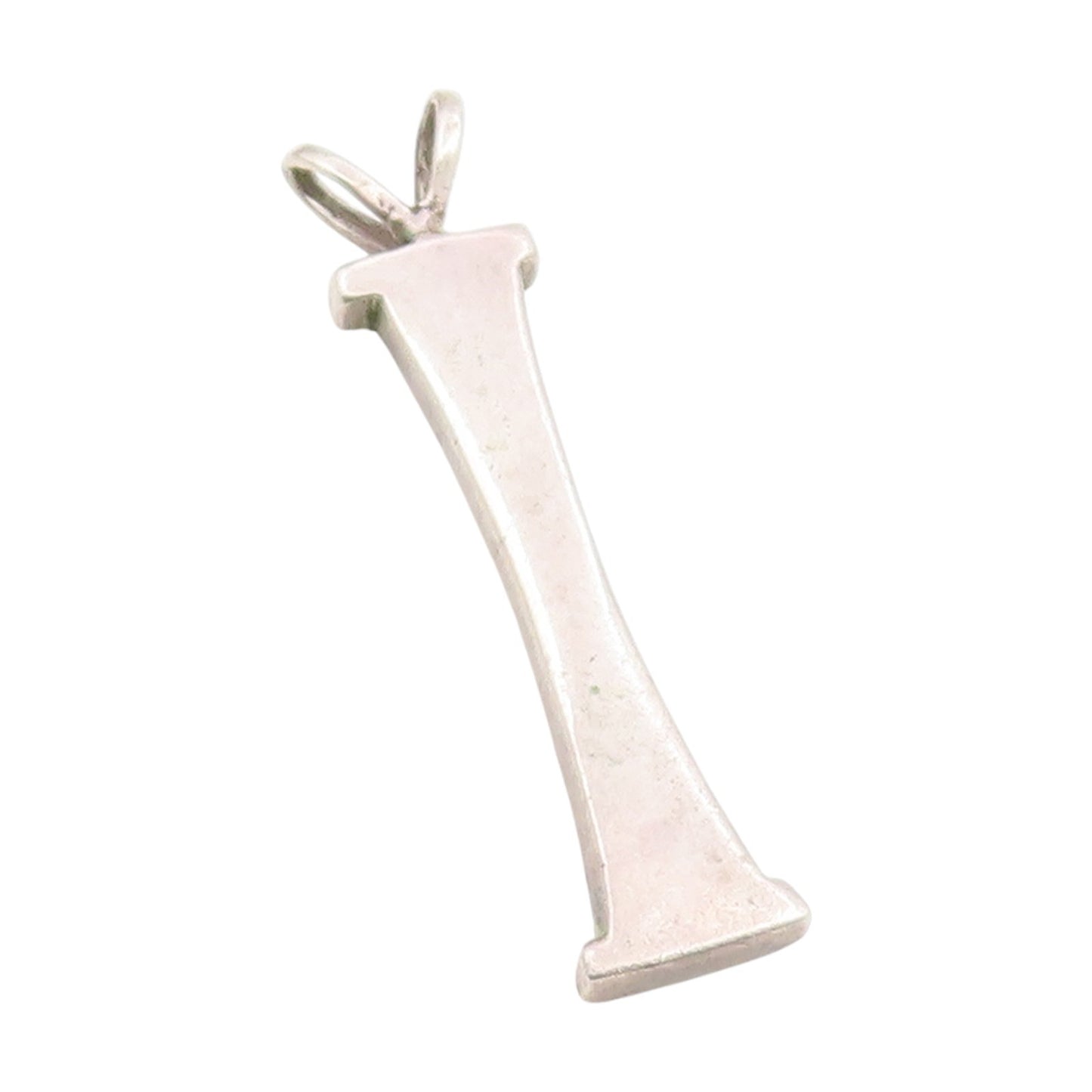 925 Sterling Silver Vintage Pendant Alphabet I Initial Solid Locket  PT25422