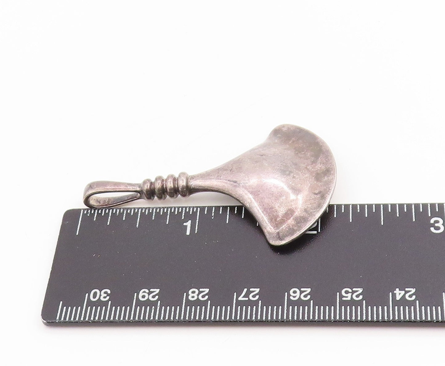925 Sterling Silver Vintage Pendant RLM STUDIO Modernist Fan Shape Charm PT25255