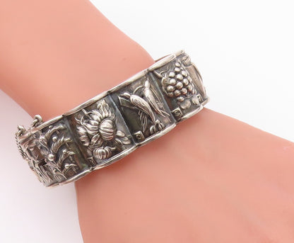 925 Sterling Silver Vintage Bracelet SAFIR Portuguese Seasons Of Life  BT12156