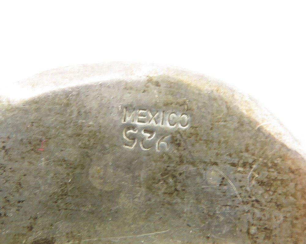MEXICO 925 Sterling Sterling Silver Vintage Abalone Cocktail Ring Sz 7  RG11733