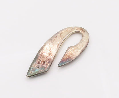VARSANO 925 Sterling Silver Vintage Moldiest SIG Swirl Pendant PT22127