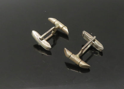 925 Sterling Silver  Vintage Smooth Tapered Ends Petite Cufflinks  TR3062