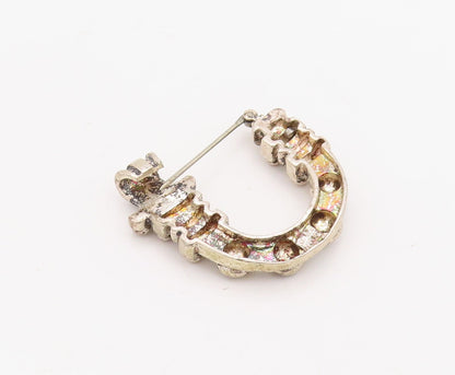 925 Sterling Silver Vintage Brooch Pin Antique Beaded Carved Solid U  BP11246