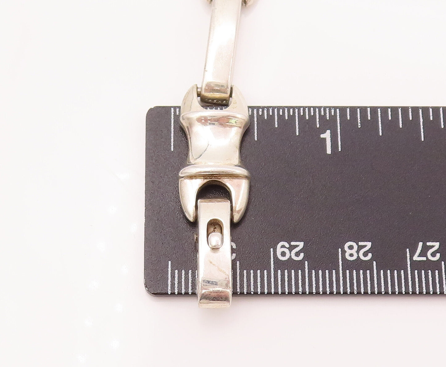925 Sterling Silver Vintage Wrench & Rod Alternate link Bracelet  BT9853