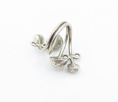 925 Sterling Silver  Vintage Spotted Dome Split Bypass Design Ring Sz 6 RG5884