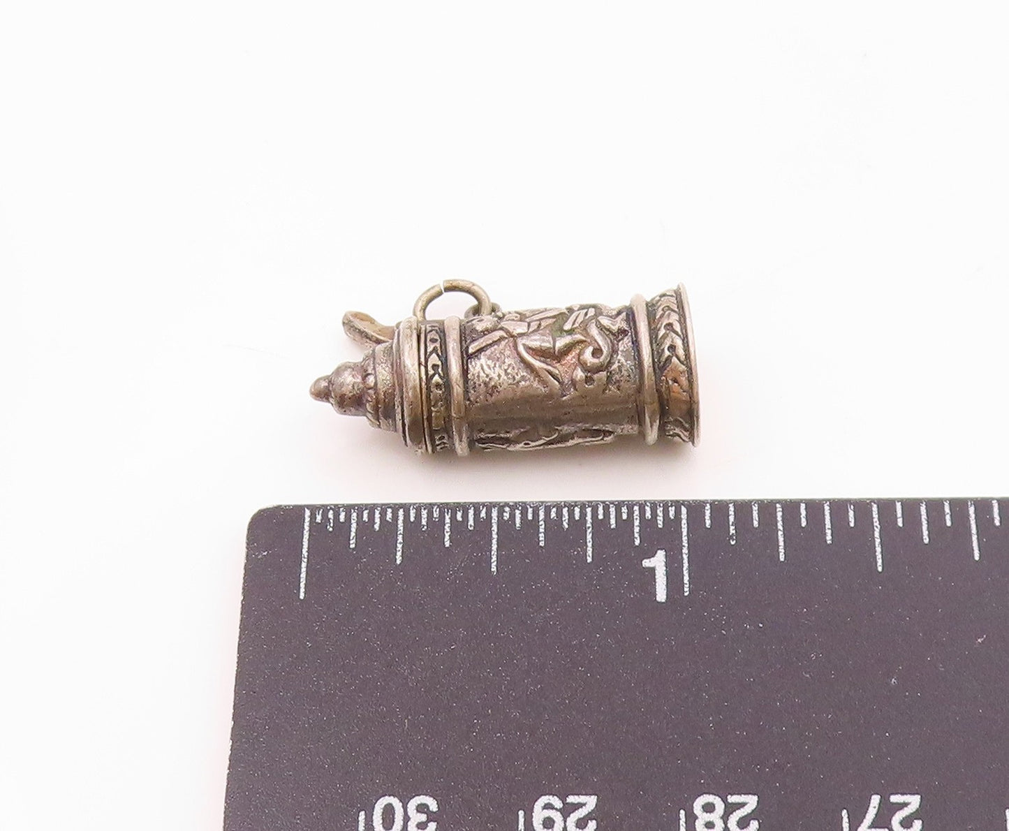 925 Sterling Silver  Vintage German Style Beer Mug Pendant (OPENS)  PT19086