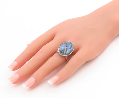 925 Sterling Silver Vintage Ring DTR JAY KING Genuine Pietersite Sz 7  RG34012