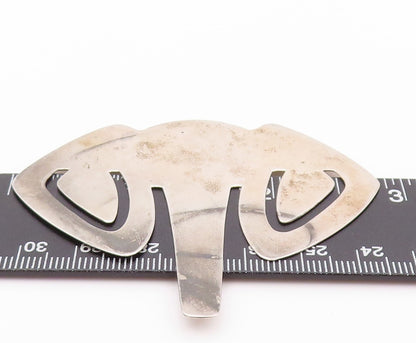 925 Sterling Silver Vintage Book Mark Designer Elephant Head Cutout  TR3936