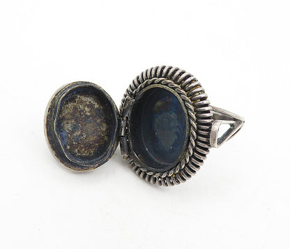 TAXCO 925 Silver  Vintage Tiger's Eye Oval Twist Cocktail Ring Sz 6.5  RG7652