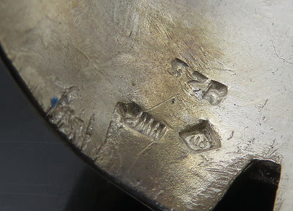 VERSANI 925 Sterling Silver Vintage Skeleton Head Heavy Biker Ring Sz 9  RG22374