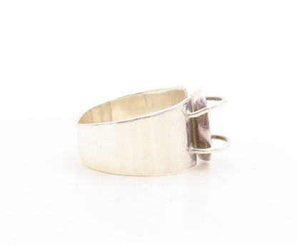 925 Sterling Silver Vintage Ring Designer Oval Tigers Eye  Sz 9.5  RG31230