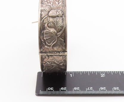 925 Sterling Silver Vintage Bracelet Antique Grape Vine & Wheat Motif  BT12031