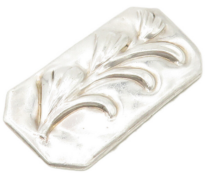 925 Sterling Silver  Vintage Antique Raised Floral Vine Brooch Pin  BP5934