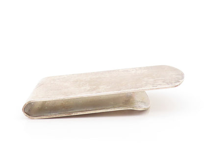 925 Sterling Silver Vintage Money Clip REED & BARTON Dark Tone Minimalis  TR3851