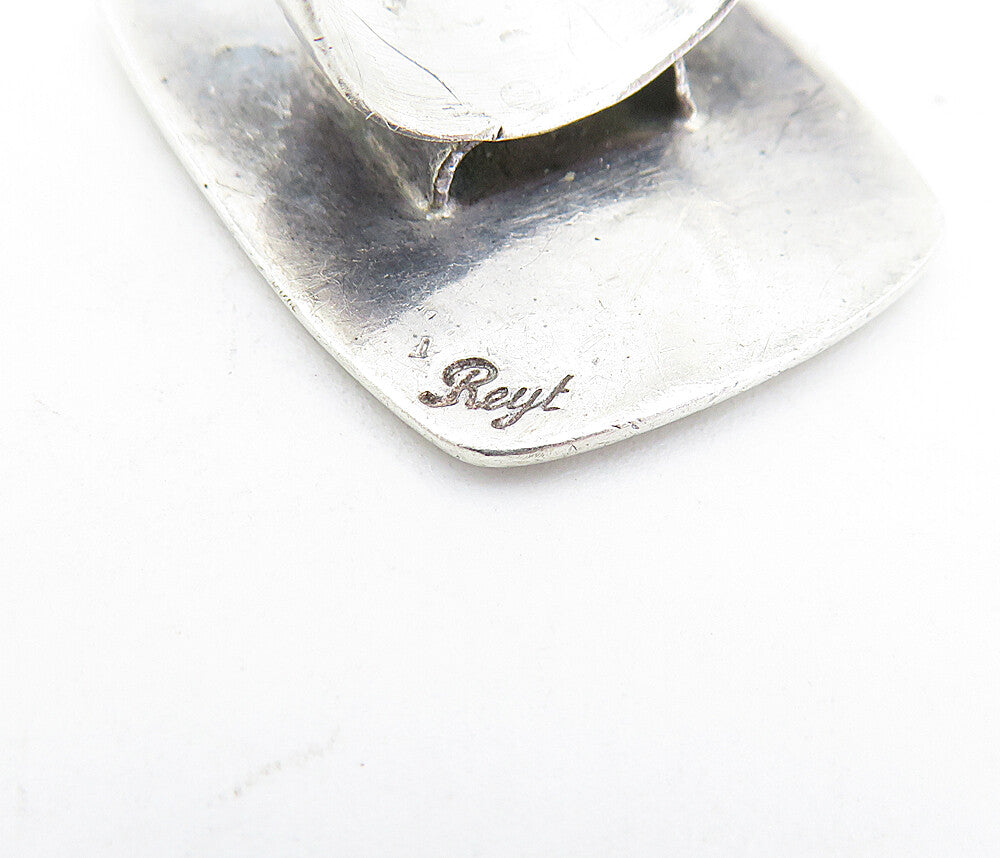 REYT 925 Sterling Silver  Vintage Raised Pattern Cocktail Ring Sz 7.5  RG4317