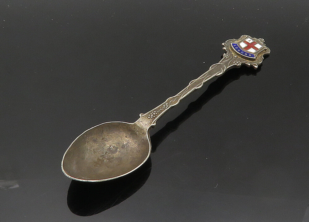 ENGLAND 925 Sterling Silver  Vintage London Coat Of Arms Souvenir Spoon TR2846