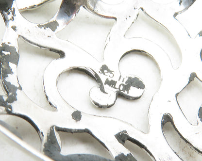 925 Sterling Silver  Shiny Polished Cutout Love Heart Dome Pendant  PT7380